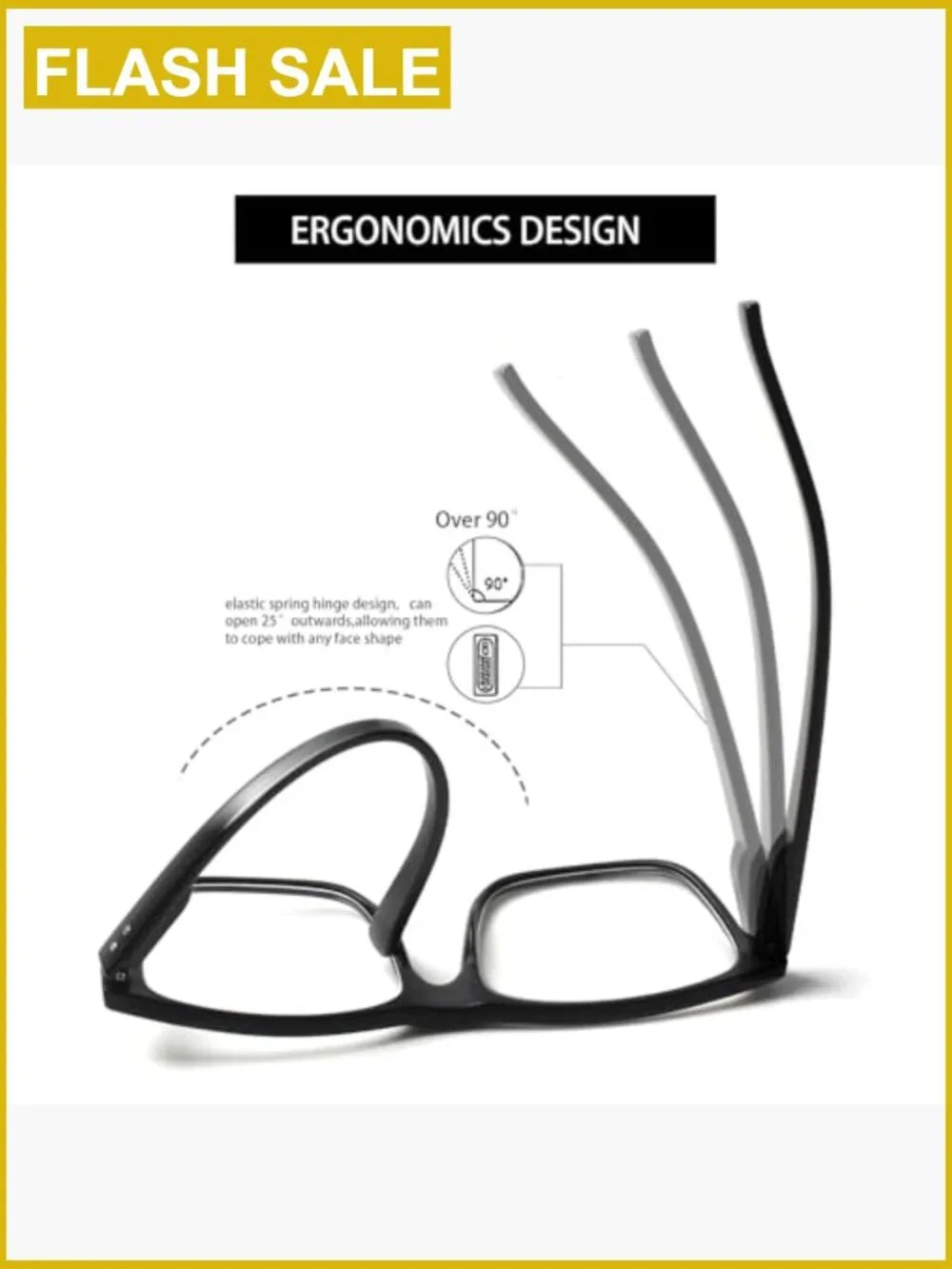 5 Pack Oversized Reading Glasses Blue Light Blocking Square Large Frame Readers
